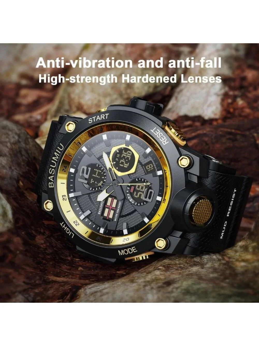 Waterproof Military Digital Sports Watch for Men - Durable, Stylish & Functional
